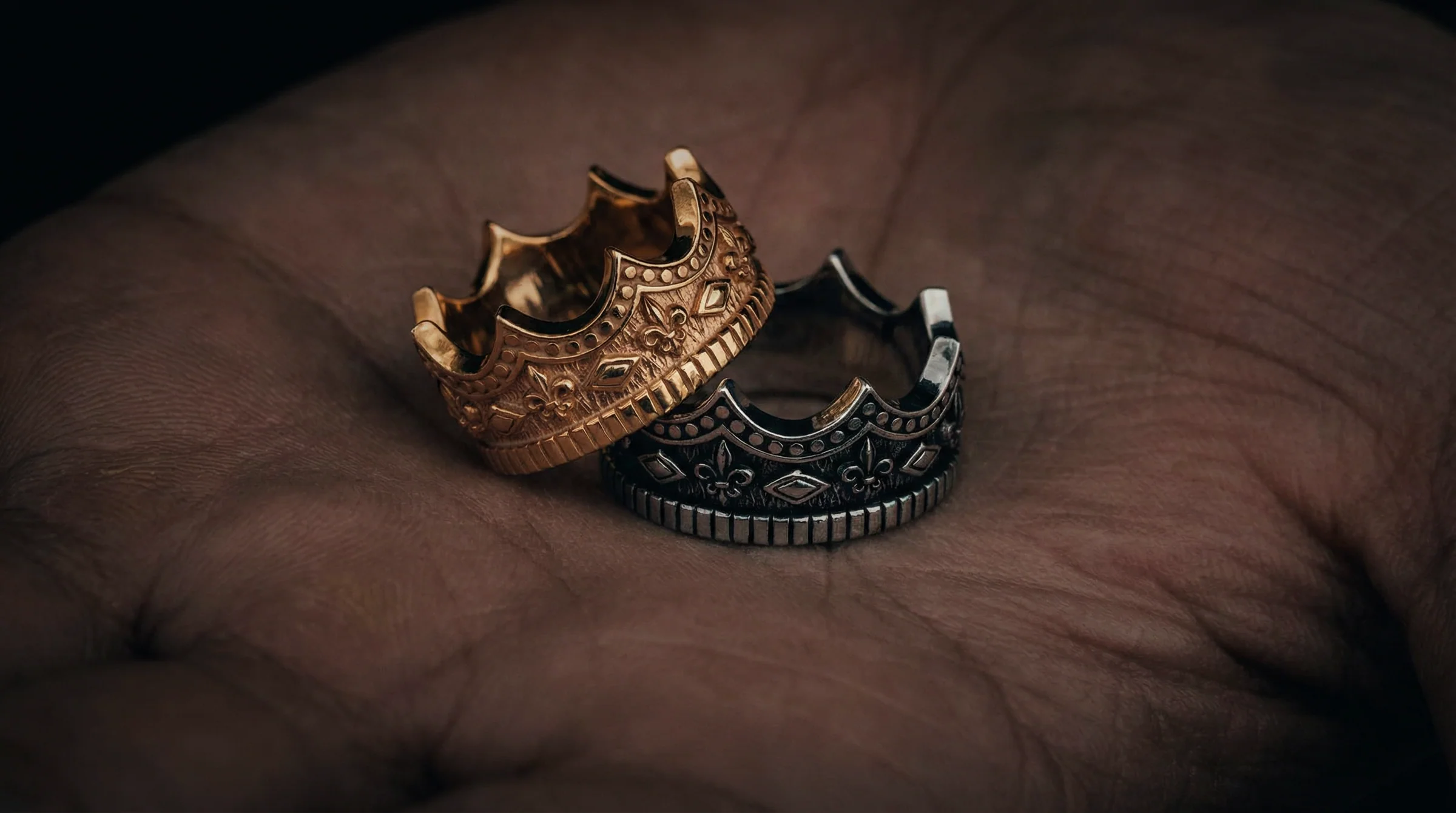 Bold Elegance in Solid Gold
